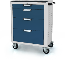 Trolley DVU 968 x 765 x 500 - basic - 4x drawers